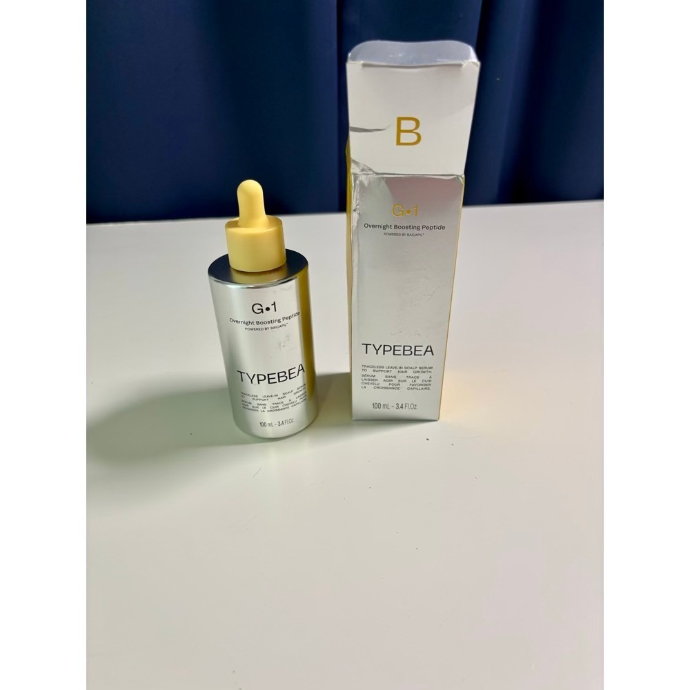NEW TYPEBEA G.1 Overnight Boosting Peptide Hair Serum 100mL Silver Baicapil